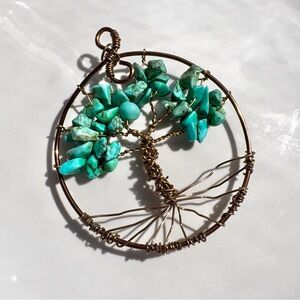 Turquoise Tree of Life Pendant